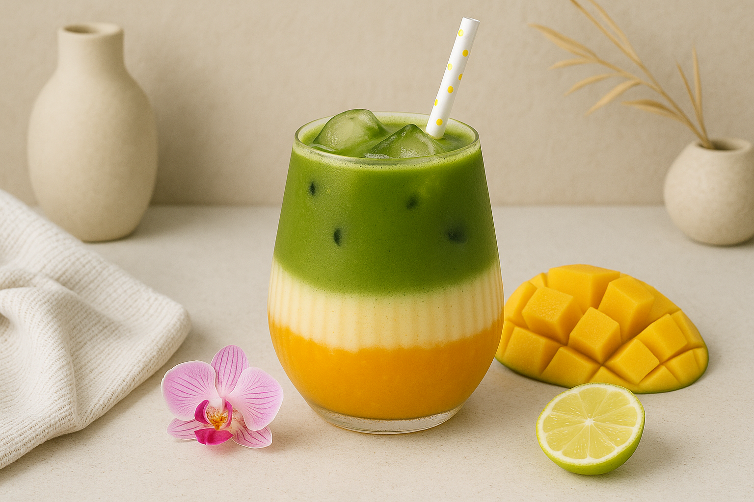 mango matcha recept
