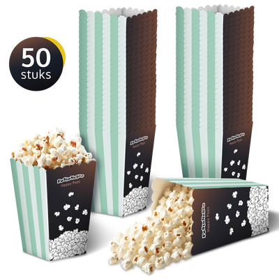 Popcorn bakjes - 50 stuks