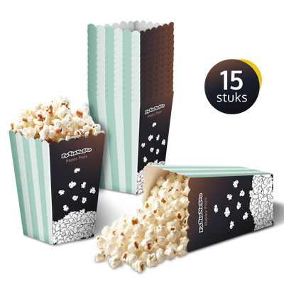 Popcorn bakjes - 15 stuks
