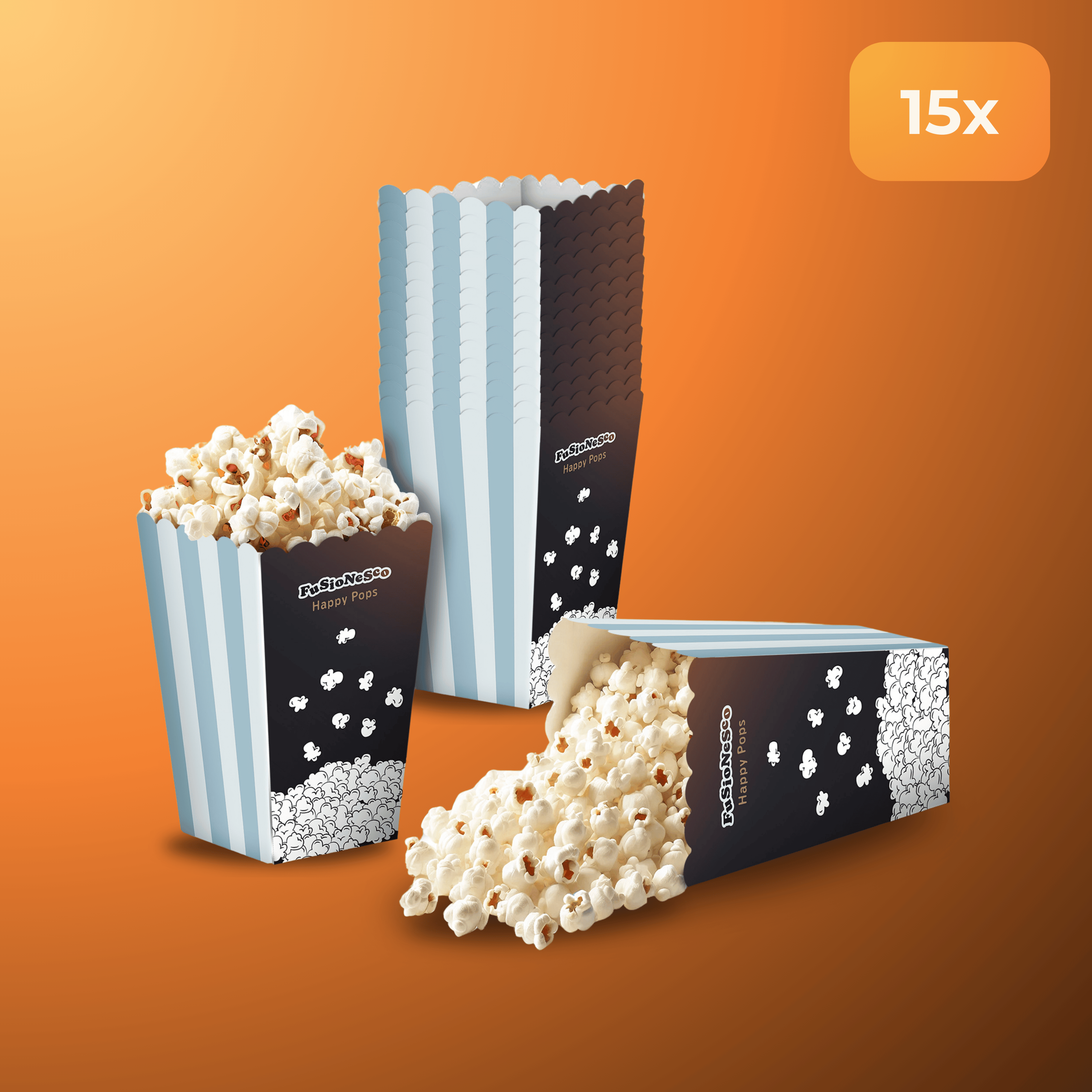 Happy Pops Box - Popcorn Bakjes